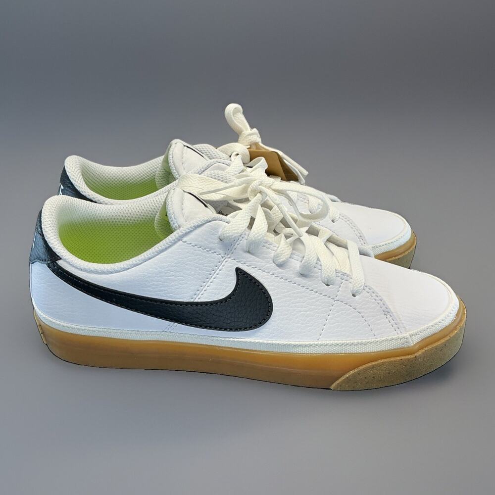 Nike Court Legacy 7.5 NN White Black Gum DH3161-109 Women's Shoes #207A